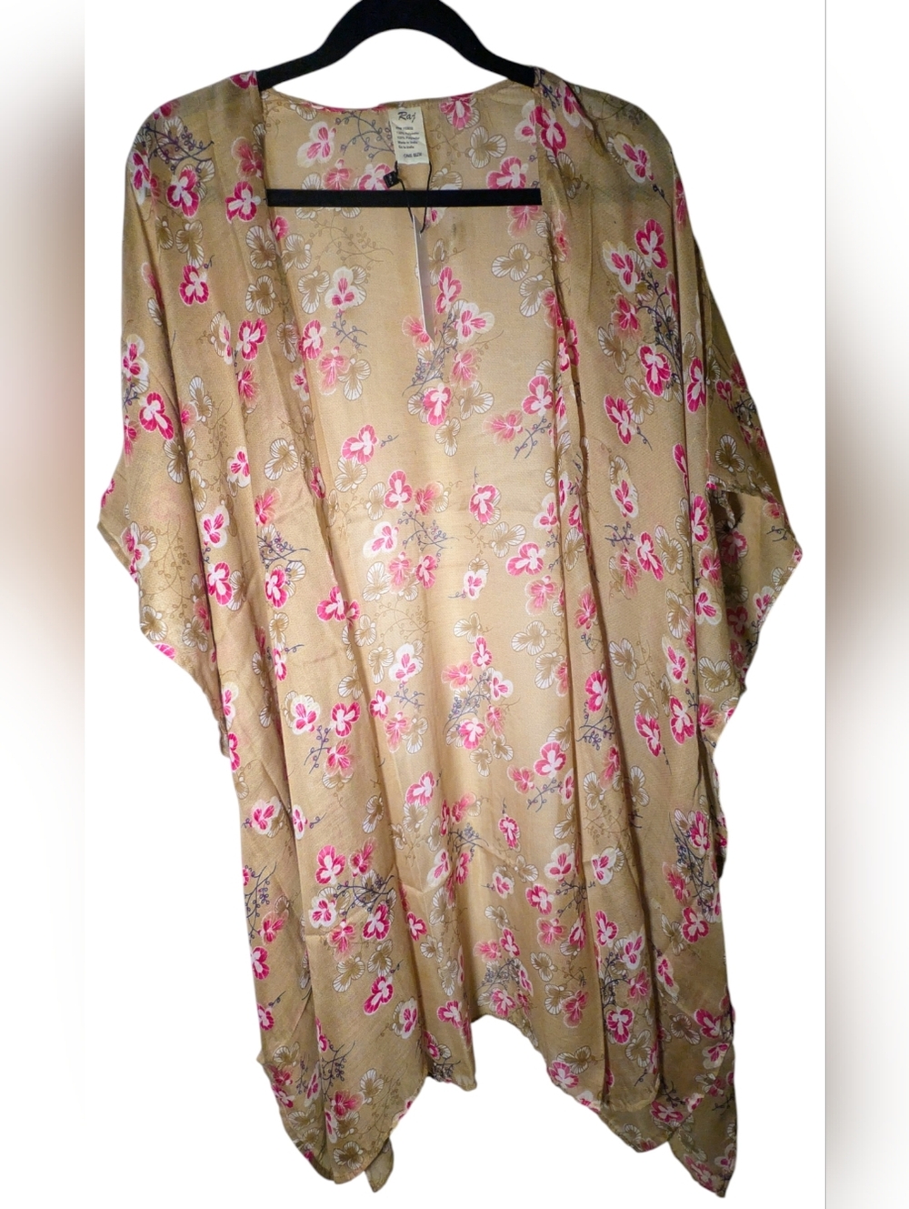 Raj Floral Kimono Duster One Size NWT